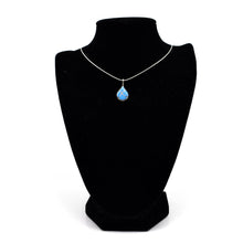 Load image into Gallery viewer, Zuni Opal Pendant – Channel Inlay in Sterling Silver

