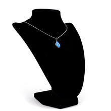 Load image into Gallery viewer, Zuni Opal Pendant – Channel Inlay in Sterling Silver
