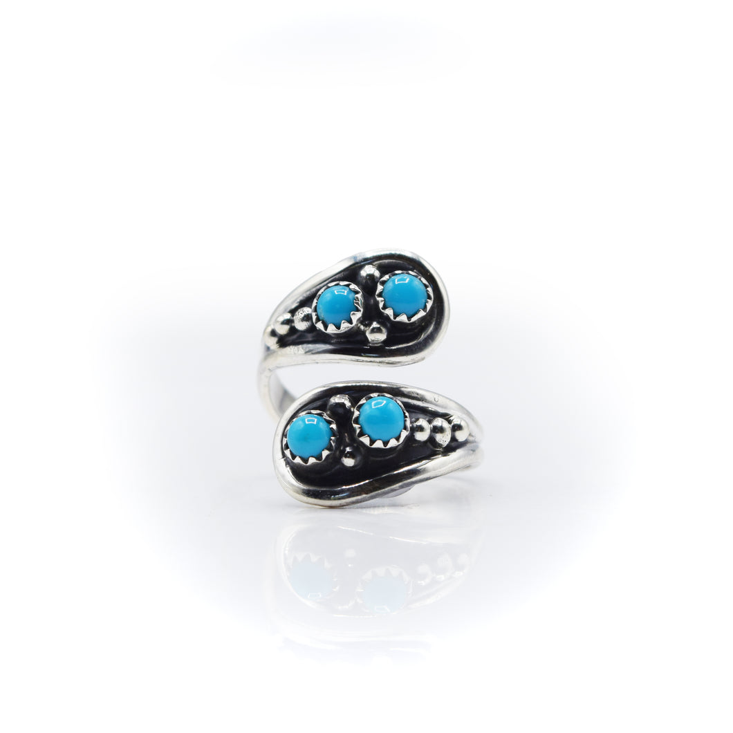 Navajo Turquoise Multi Stone in 925 Silver