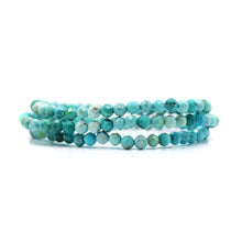 Load image into Gallery viewer, Turquoise 4mm Faceted Beaded Bracelet
