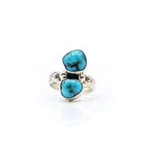 Load image into Gallery viewer, Navajo Turquoise Multi stone Ring in Sterling Silver
