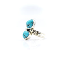 Load image into Gallery viewer, Navajo Turquoise Multi stone Ring in Sterling Silver
