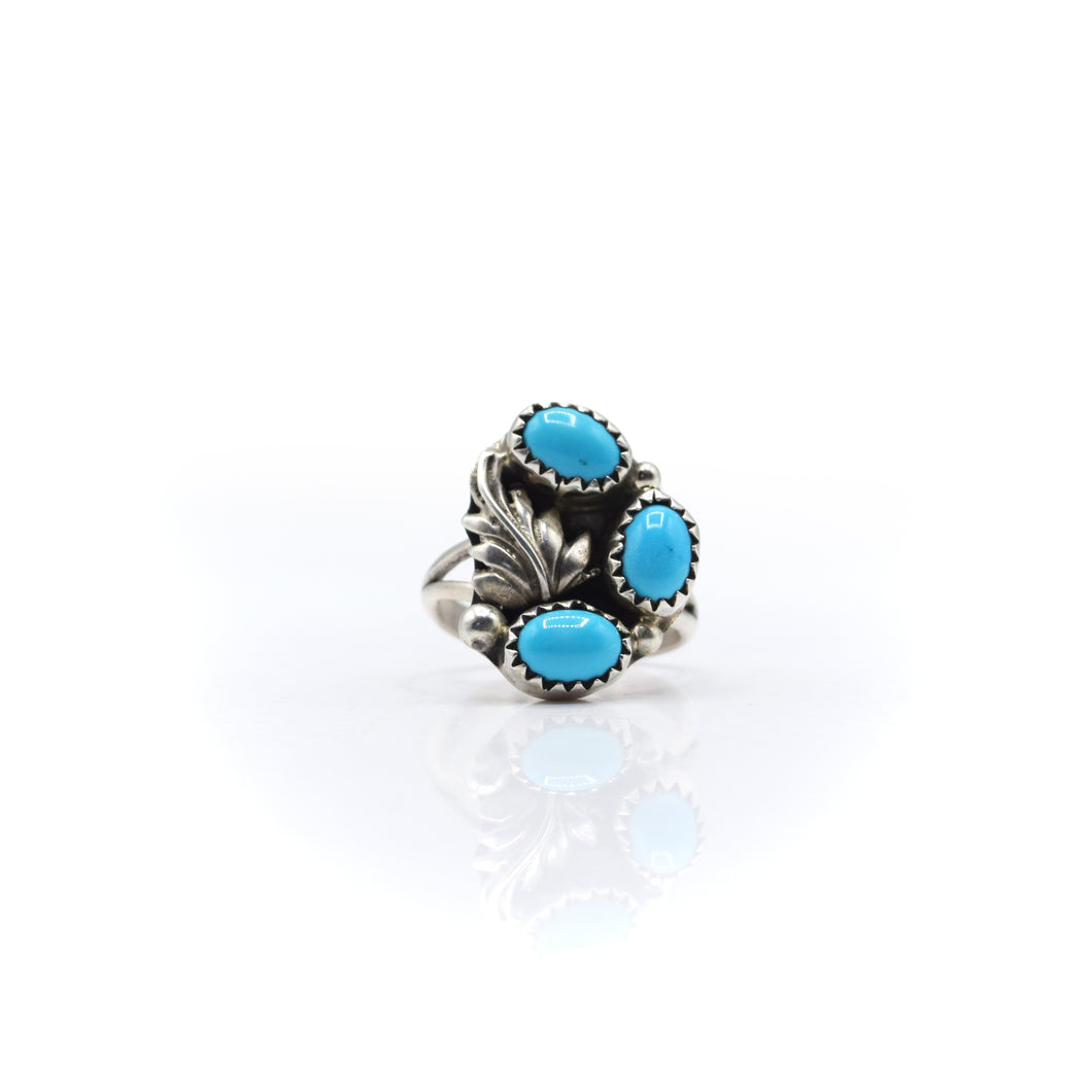 Navajo Turquoise Multi stone Ring in Sterling Silver