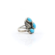Load image into Gallery viewer, Navajo Turquoise Multi stone Ring in Sterling Silver
