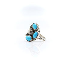 Load image into Gallery viewer, Navajo Turquoise Multi stone Ring in Sterling Silver
