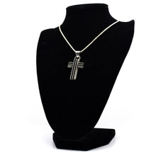 Load image into Gallery viewer, Zuni Cross Pendant in Sterling Silver
