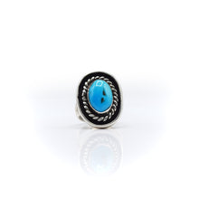 Load image into Gallery viewer, Navajo Turquoise Ring in Sterling Silver
