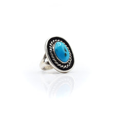 Load image into Gallery viewer, Navajo Turquoise Ring in Sterling Silver
