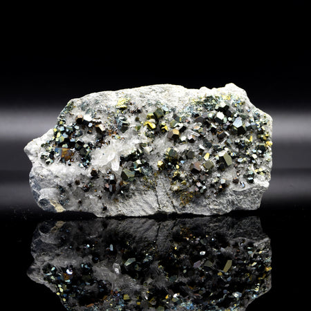 Pyrite and Clear Quartz Cluster