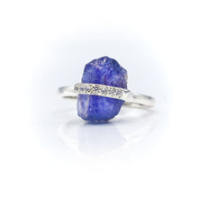 Load image into Gallery viewer, Tanzanite and Topaz Ring 925 Silver
