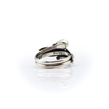 Load image into Gallery viewer, Navajo Coral RIng in Sterling Silver
