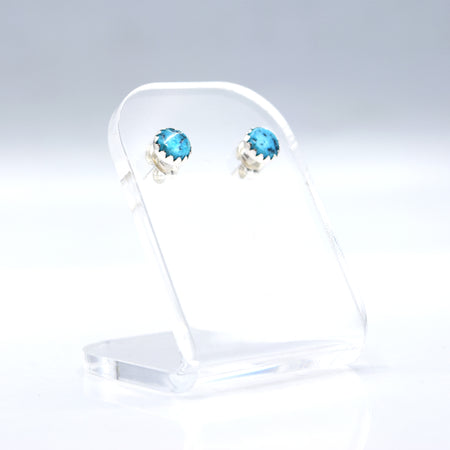 Zuni Turquoise Earrings in 925 Silver