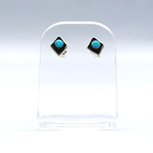 Load image into Gallery viewer, Zuni Turquoise Earrings in 925 Silver
