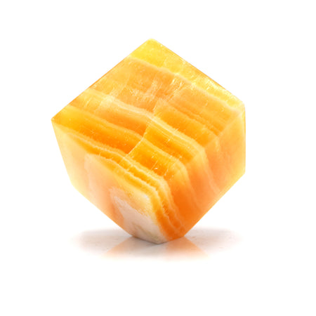 Orange Calcite Cube