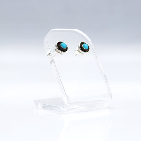 Zuni Turquoise Earrings in 925 Silver