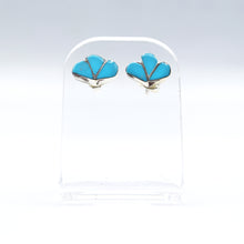 Load image into Gallery viewer, Zuni Turquoise Earrings in 925 Silver
