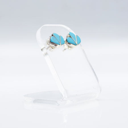 Zuni Turquoise Earrings in 925 Silver