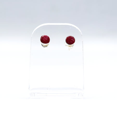Zuni Round Earrings in 925 Silver