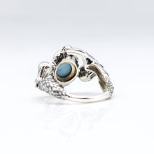 Load image into Gallery viewer, Larimar Mermaid Ring 925 Silver
