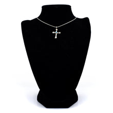Load image into Gallery viewer, Zuni Cross Pendant – Sterling Silver with Turquoise
