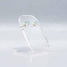 Load image into Gallery viewer, Zuni Heart Earrings in Sterling Silver
