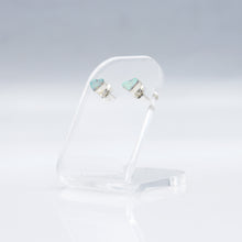 Load image into Gallery viewer, Zuni Heart Earrings in Sterling Silver
