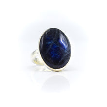 Load image into Gallery viewer, Labradorite Ring 925 Silver
