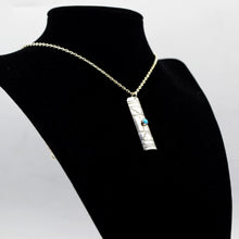 Load image into Gallery viewer, Navajo Turquoise Pendant in sterling Silver
