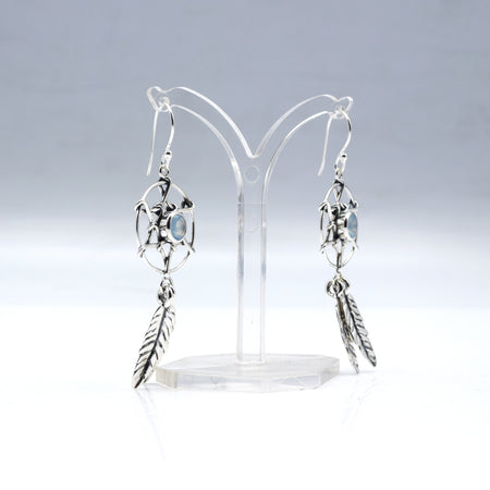 Aquamarine Earrings 925 Silver