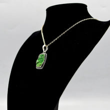 Load image into Gallery viewer, Green Garnet Pendant 925 Silver
