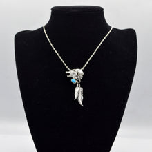 Load image into Gallery viewer, Navajo Howling Wolf Pendant in 925 Silver
