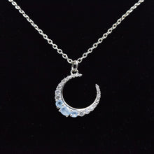 Load image into Gallery viewer, Aquamarine and Topaz Pendand 925 Silver
