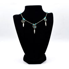 Load image into Gallery viewer, Zuni, Turquoise Necklace in Sterling Silver
