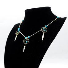 Load image into Gallery viewer, Zuni, Turquoise Necklace in Sterling Silver
