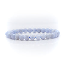 Load image into Gallery viewer, Blue Lace Agate beaded bracelet
