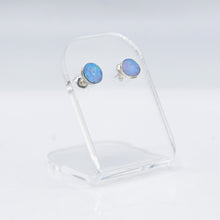 Load image into Gallery viewer, Zuni Synthesized Opal Earring in 925 Silver
