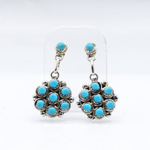 Load image into Gallery viewer, Zuni Turquoise earrings in 925 Silver
