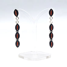 Load image into Gallery viewer, Zuni Coral earrings in 925 Silver
