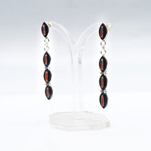 Load image into Gallery viewer, Zuni Coral earrings in 925 Silver
