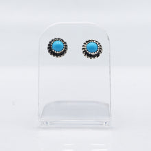 Load image into Gallery viewer, Zuni Turquoise Earrings in 925 Silver
