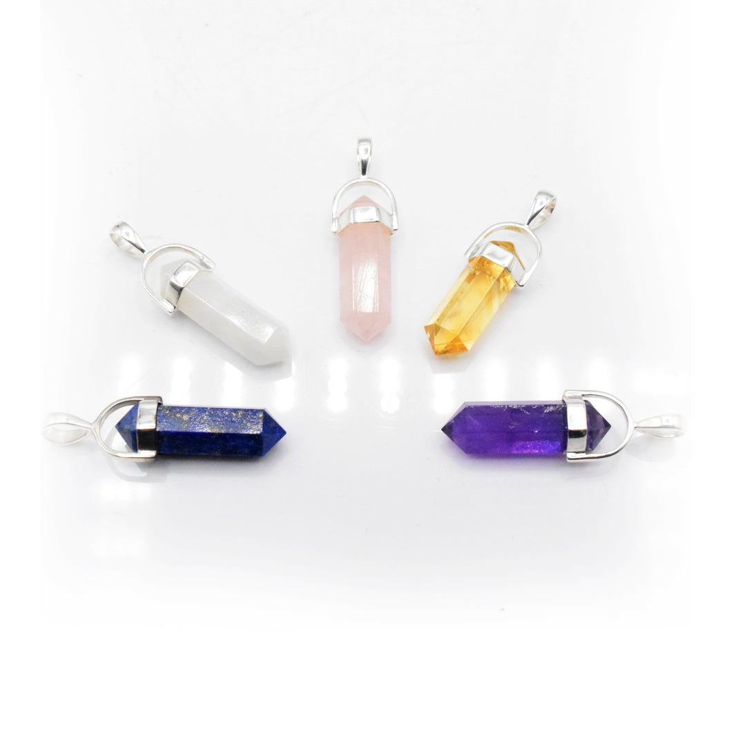 Crystal Point Pendants 925 Silver