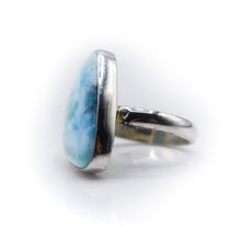Load image into Gallery viewer, Larimar Drop Ring 925 Silver
