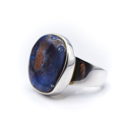 Boulder Opal Ring 925 Silver