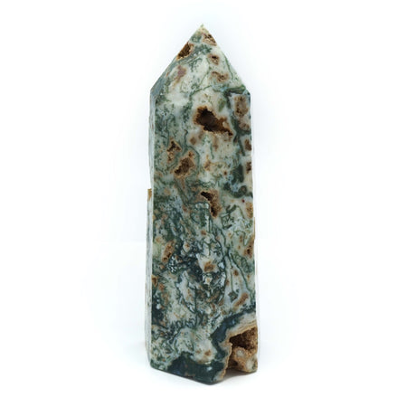 Green Moss Agate Point