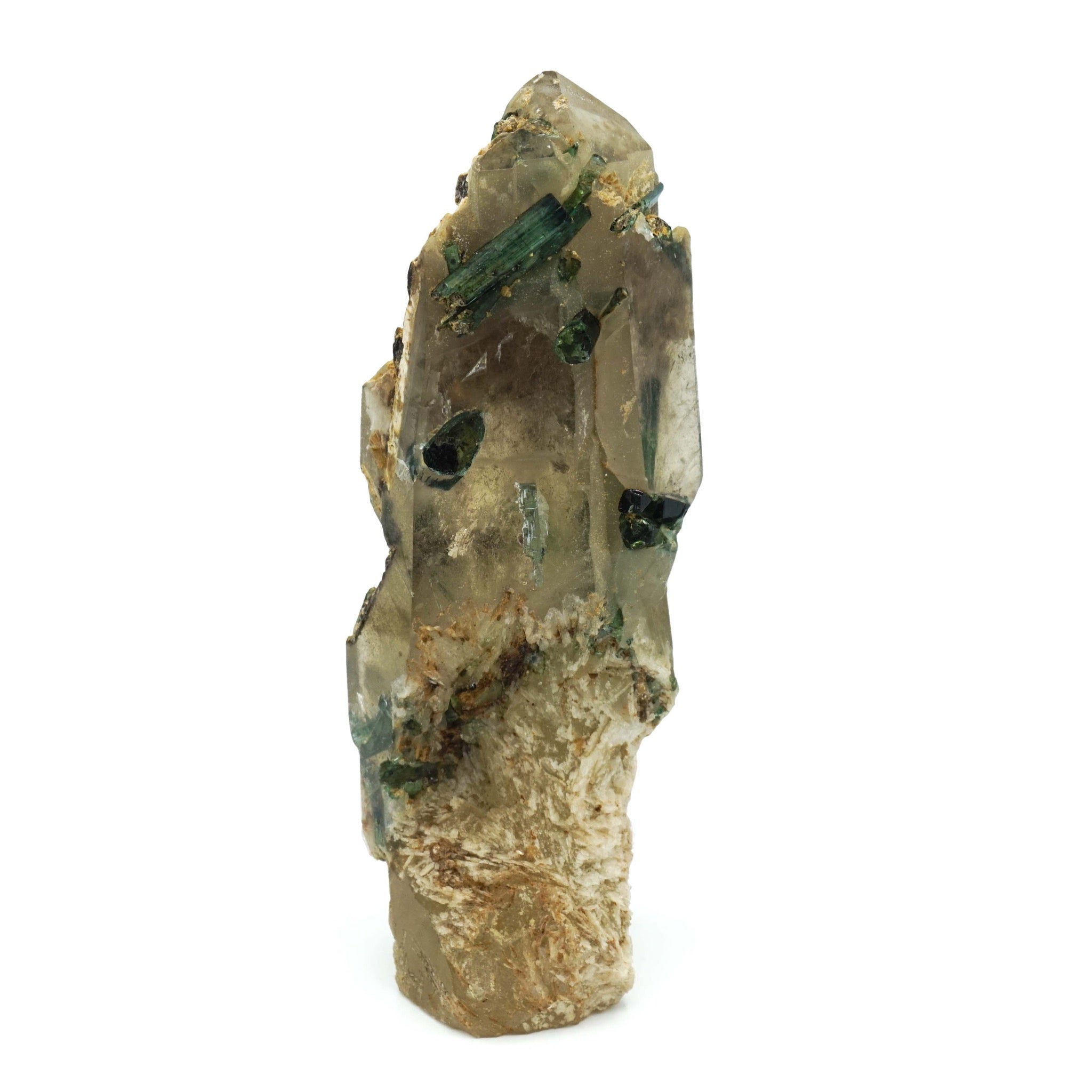 Green Tourmaline in Quartz Two Feathers Brighton