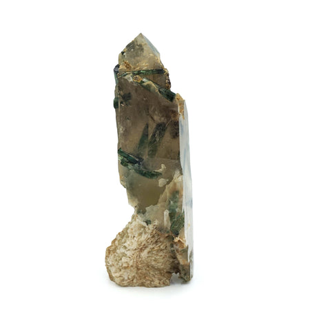 Green Tourmaline in Quartz