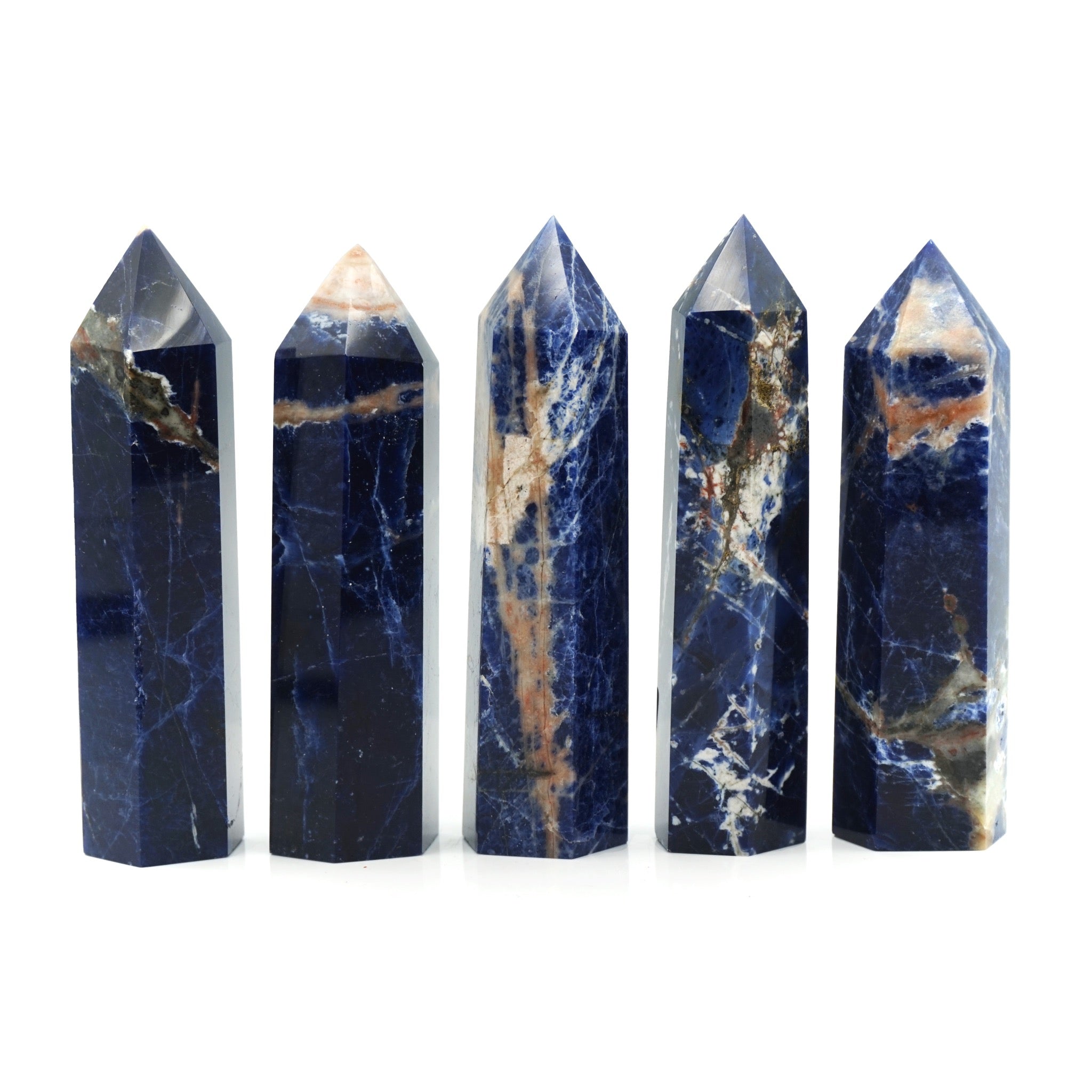 Jumbo Sodalite Obelisk, 12 - 15 2024 oz ('AAA' Grade,Sodalite Crystal,Sodalite Point)