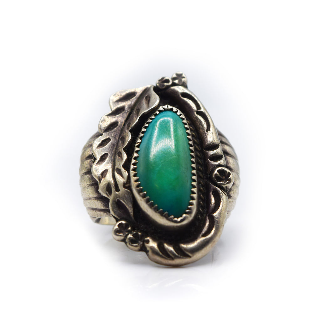 Navajo 925 Silver Turquoise Ring – Two Feathers Brighton