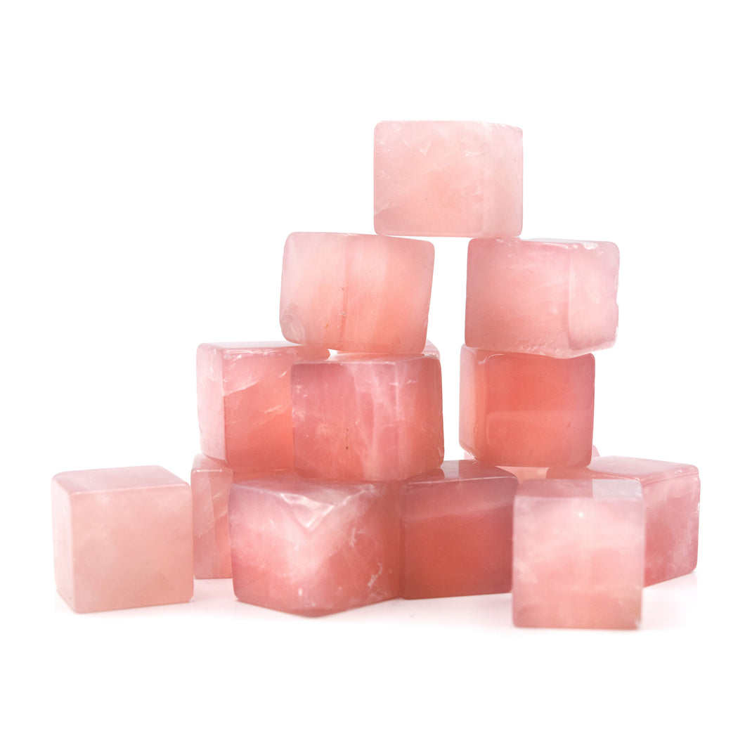 Rose Quartz Cubes