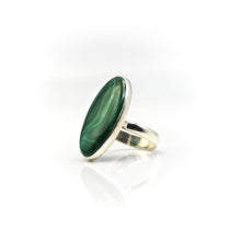 Load image into Gallery viewer, Malachite Ring in 925 Silver
